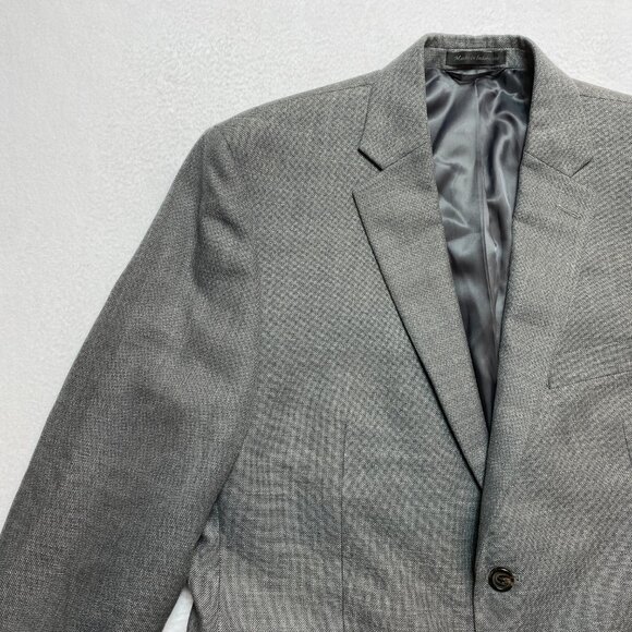 Lauren Ralph Lauren Blazer Men's 42S Gray Nail Head Sport Coat 2 Button Jacket - Picture 5 of 15